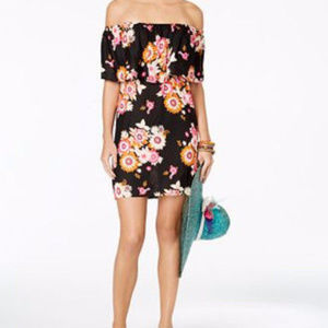 Raviya Floral Off the Shoulder Swimsuit Cover-up